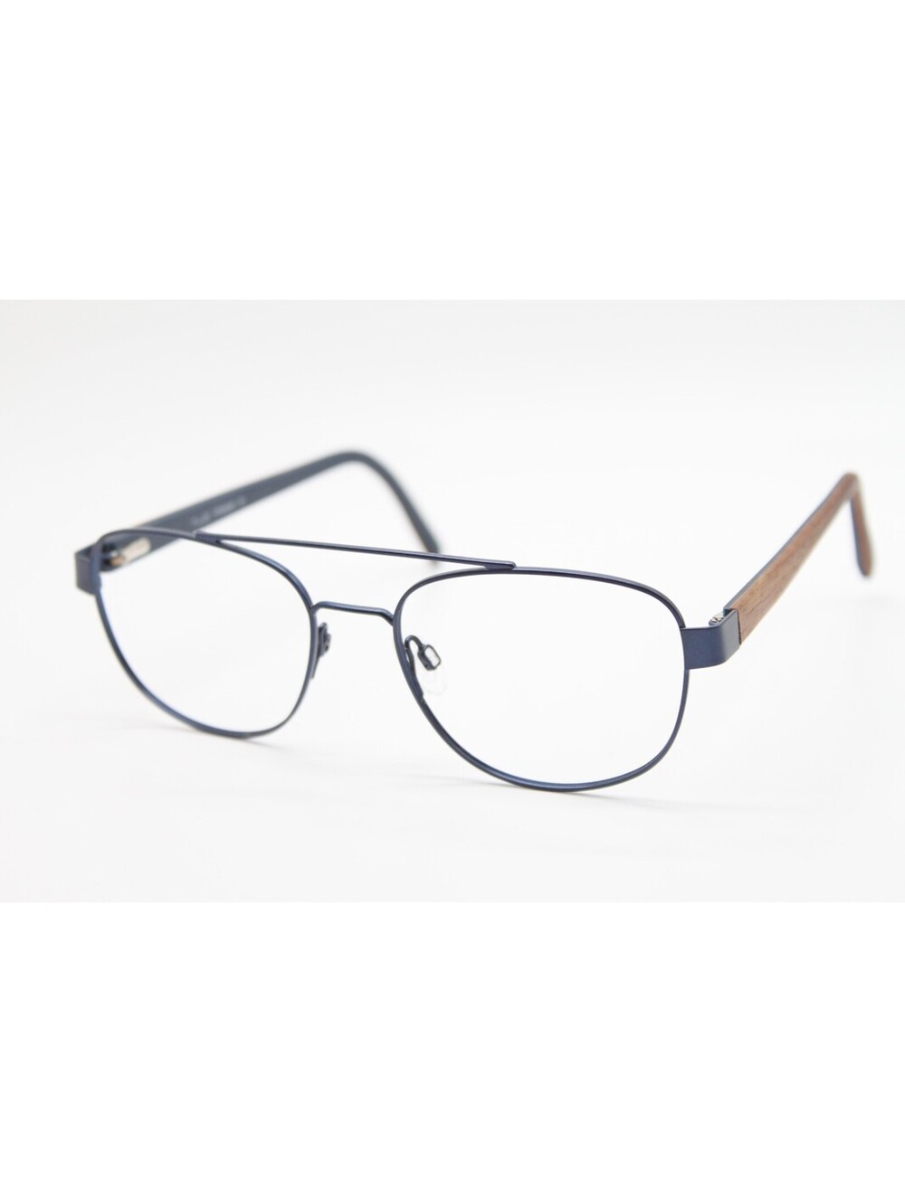 NEW TLG TITANIUM NU033 C03 BLUE BROWN AUTHENTIC EYEGLASSES 54-18